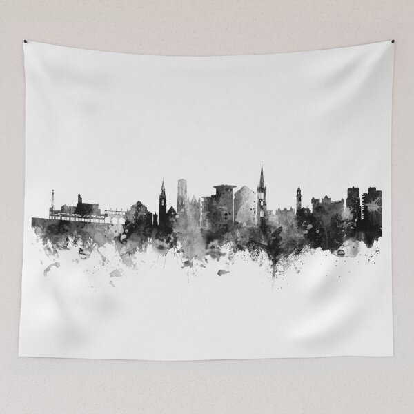 Aperçu de l'œuvre Bournemouth England Skyline créée et vendue par ArtPrints.