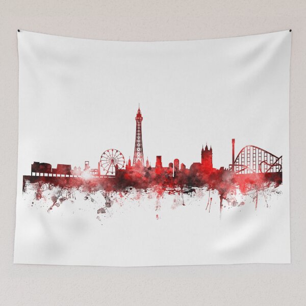 Item preview, Blackpool England Skyline designed and sold by ArtPrints.