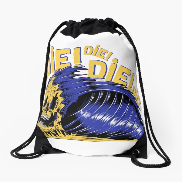 Grim Reaper Death Wave - designed by Joe Tamponi Drawstring Bag