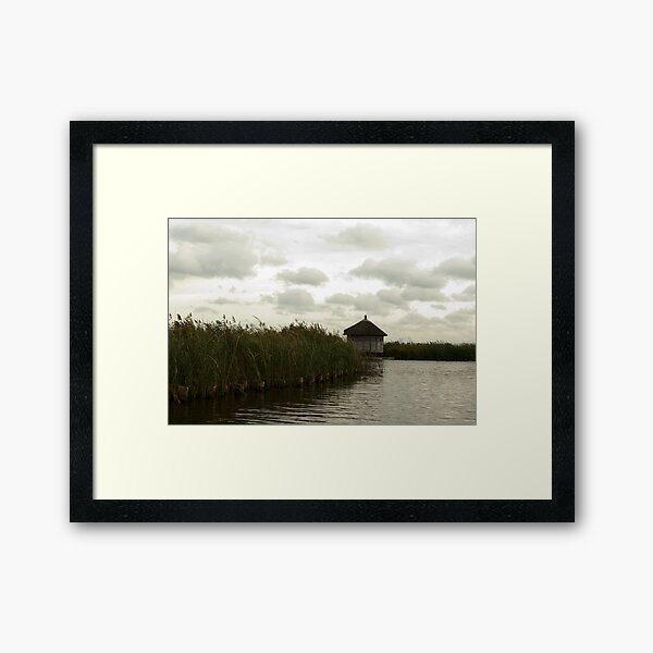 The birds observation hut Framed Art Print