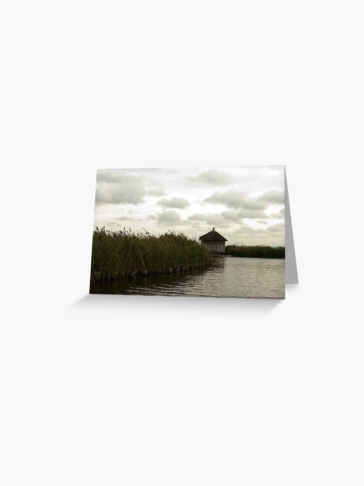 Thumbnail 1 of 2, Greeting Card, The birds observation hut designed and sold by steppeland.