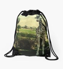 I Thought You Always Wanted To Be a Giraffe Drawstring Bag