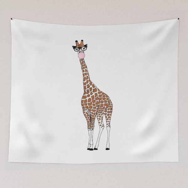 Item preview, Chewing gum chewing casual giraffe gift idea for giraffe friends designed and sold by elnino8.