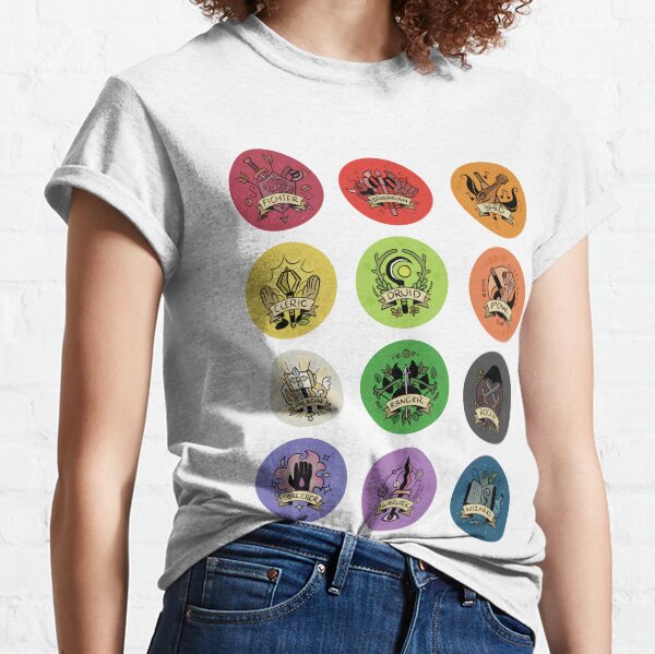 Dungeons and Dragons Classes Classic T-Shirt