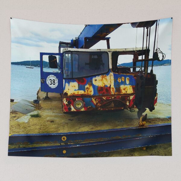 Item preview, Old crane for lifting boats out of the Mediterranean opposite St. Tropez designed and sold by Robert Elfferich.