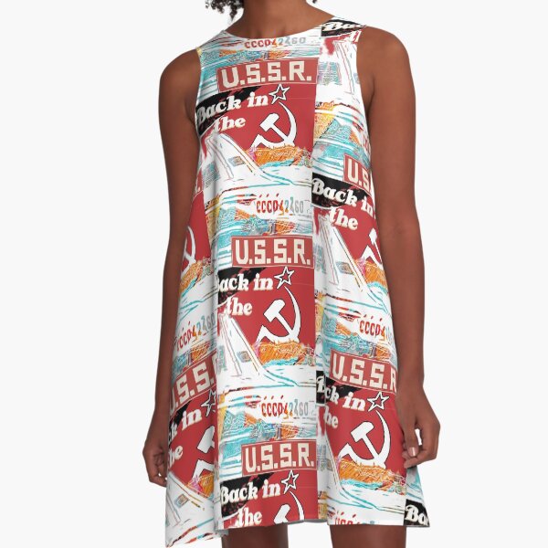USSR Aeroflot - Back in the USSR A-Line Dress