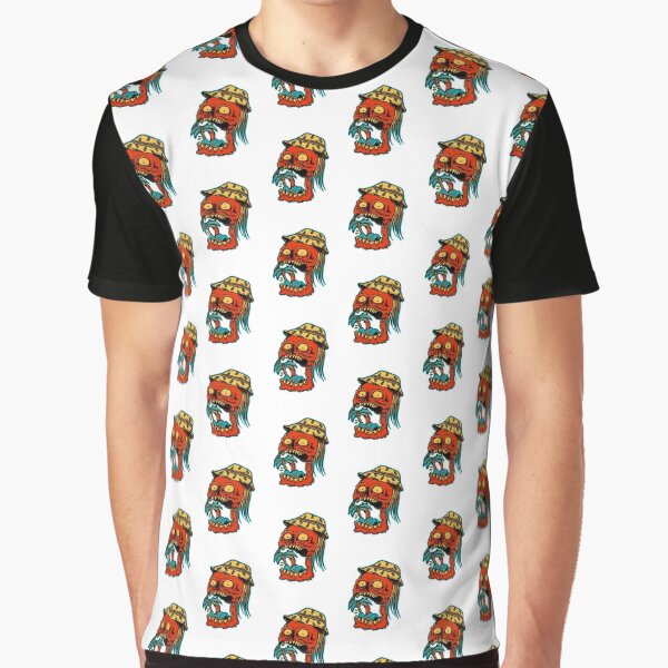 Skull eating palm trees - designed by Joe Tamponi Skull eating palm trees - designed by Joe Tamponi Graphic T-Shirt