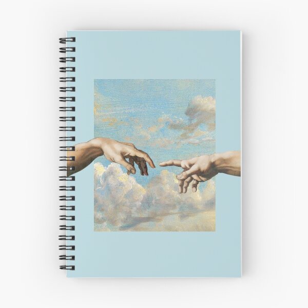 Item preview, hands michelangelo art aesthetic phone case blue painting designed and sold by kaledabean.