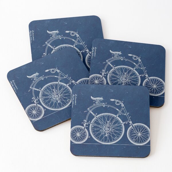 Item preview, Bicycle from 1899 - blue designed and sold by Delphimages Art.
