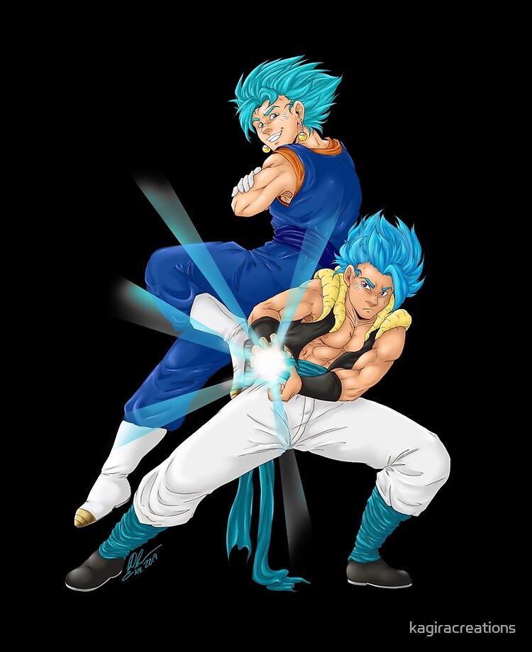 Blue Vegito & Blue Gogeta Tote Bag by thomasDten-Art