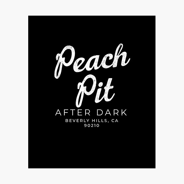 Peach Pit After Dark Logo Photographic Print By Primotees Redbubble