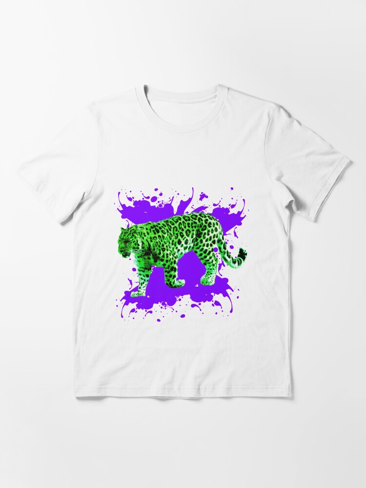 Alternative Ansicht von Grüner Leopard Essential T-Shirt