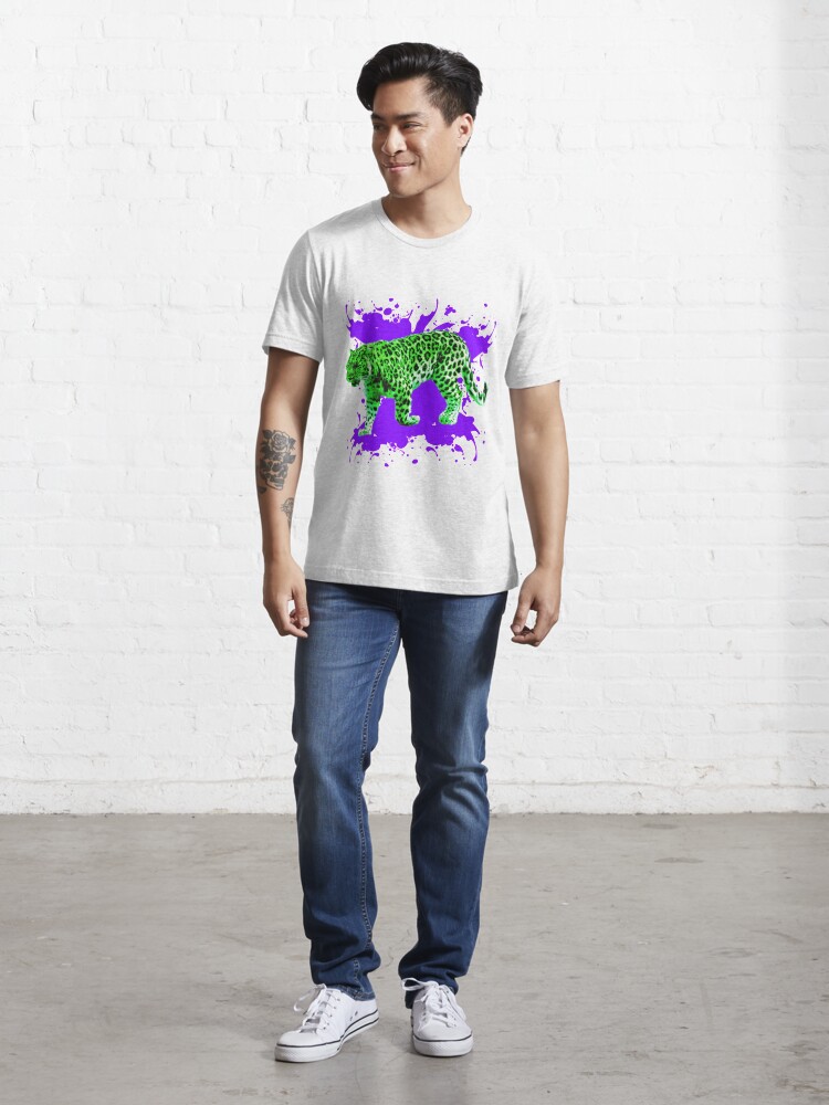 Alternative Ansicht von Grüner Leopard Essential T-Shirt