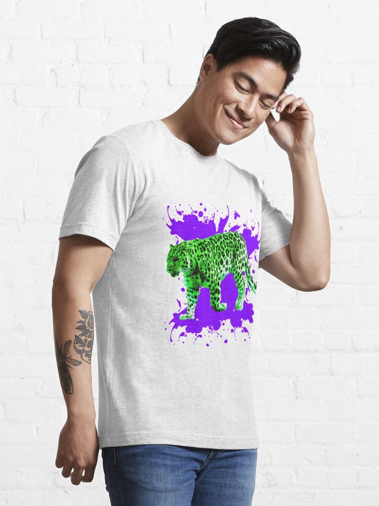 Alternative Ansicht von Grüner Leopard Essential T-Shirt