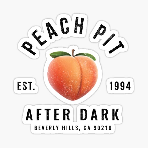 Peach Pit After Dark Logo Sticker By Primotees Redbubble
