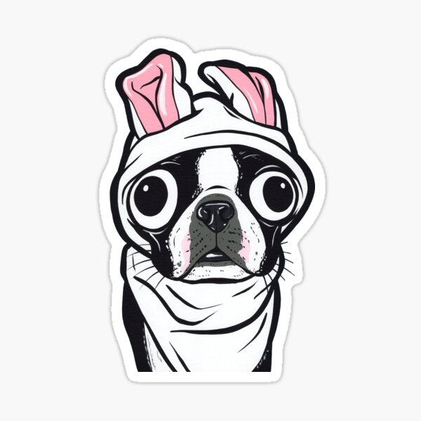 Item preview, Boston Terrier Bunny designed and sold by turddemon.