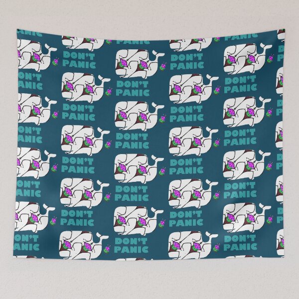 Item preview, No te asustes con varios cachalotes y petunias designed and sold by weavernap.
