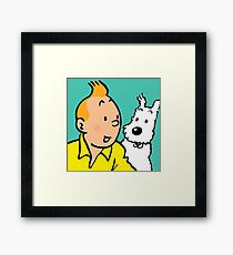Die Abenteuer von Tim und Tim und Tim und Tim Gerahmtes Wandbild