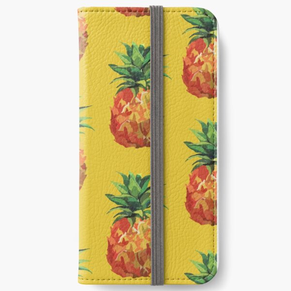 Blue Pineapple Wallpaper Iphone Wallet For Sale By Alexsaesthetic Redbubble