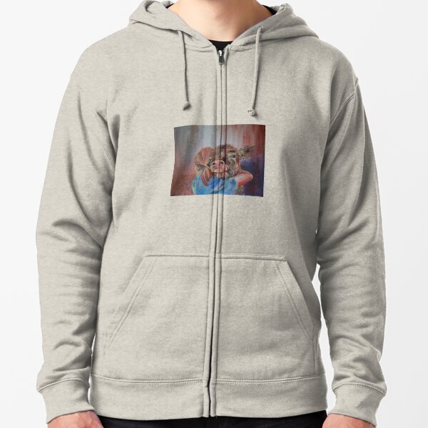 Cow hug Zipped Hoodie