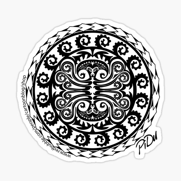 Octopus Maori Sticker