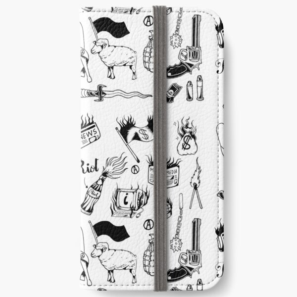 Anarchy black traditional inspired flash sheet iPhone Wallet