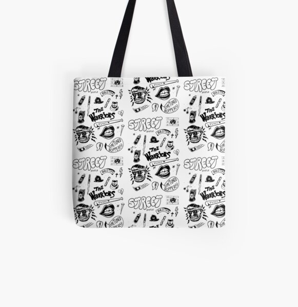 Street graffiti black traditional flash set illustration All Over Print Tote Bag