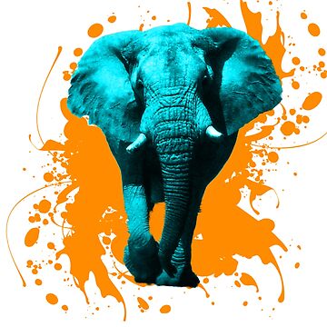 Vorschaubild zum Design Elefant in Türkis von EH-Design