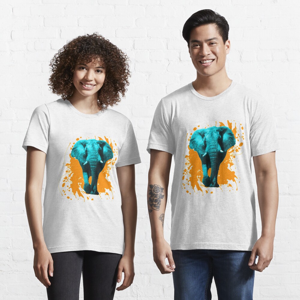 Elefant in Türkis Essential T-Shirt