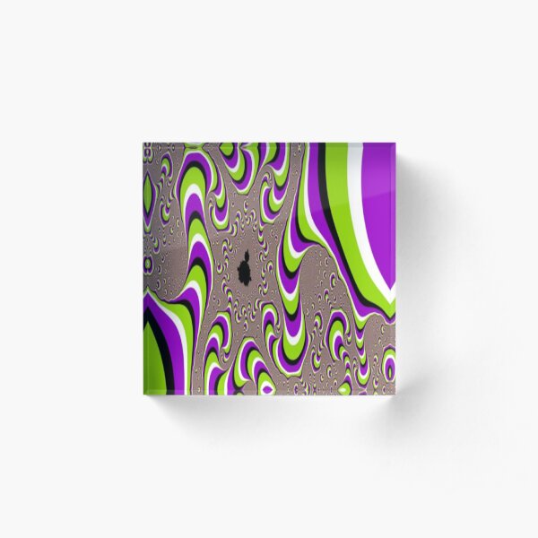 #Op #Art #Movement, #OpArt, abstract, creativity, ornate, element, color image, imagination Acrylic Block