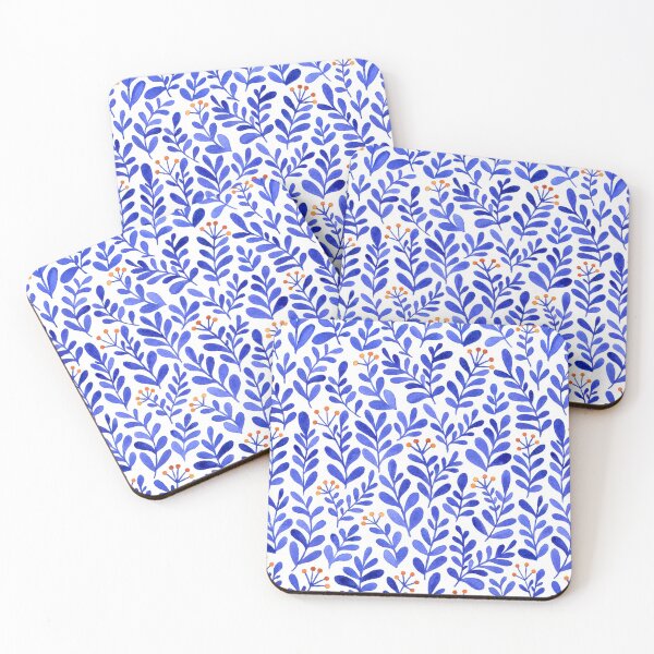 Item preview, Blue leaves designed and sold by movezerb.