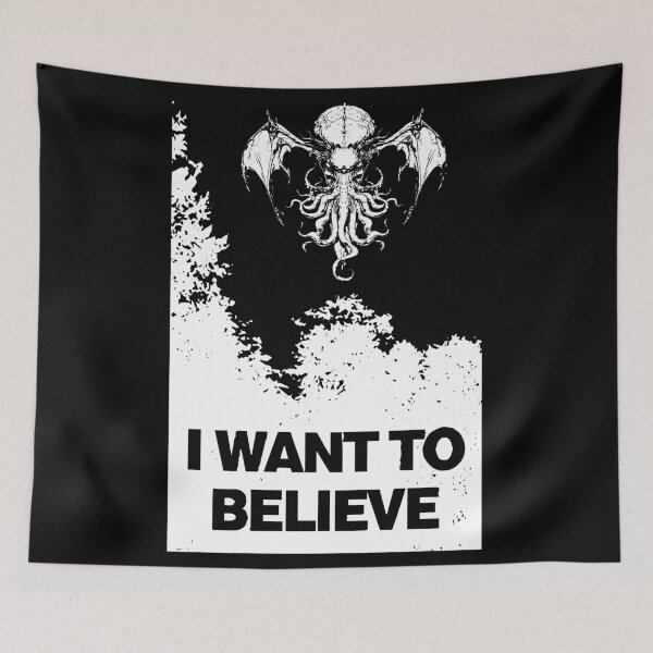 Item preview, Copy of  i want to believe (cthulhu) designed and sold by amazingspytee.