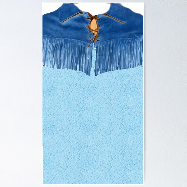 Item preview, 2 TONE BLUE LEATHER / SUEDE WESTERN SHIRT  designed and sold by Tim Forder.