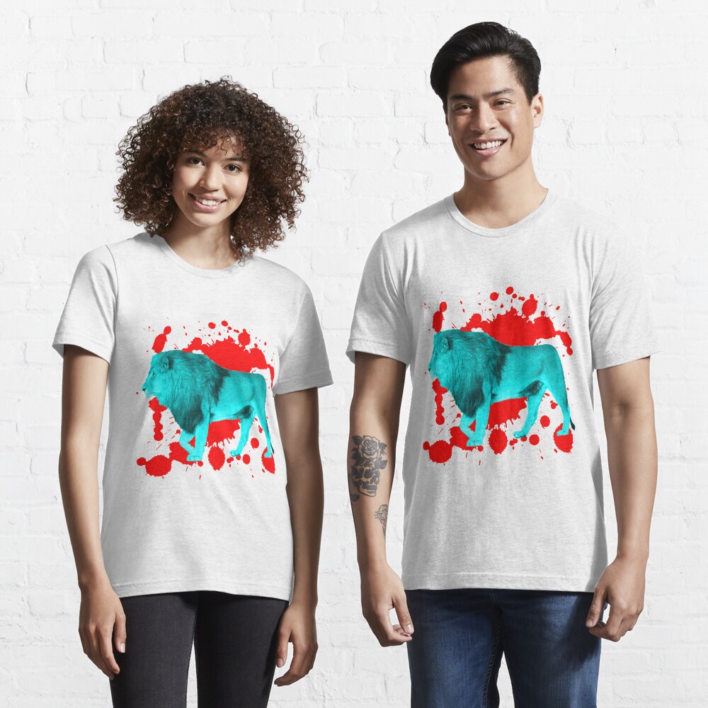 Löwe in Türkis Essential T-Shirt