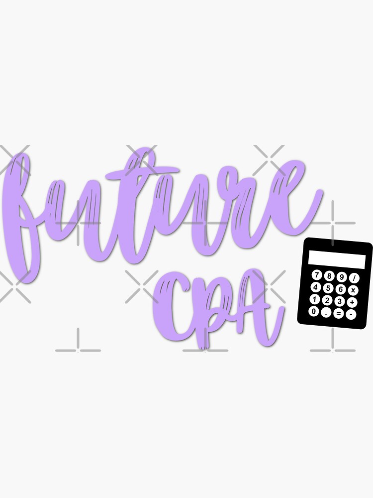 "Future CPA " Sticker for Sale by allieweek Redbubble