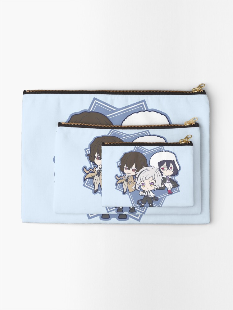 Bungo Stray Dogs Atsushi Osamu Fyodor Zipper Pouch By Chibify Redbubble