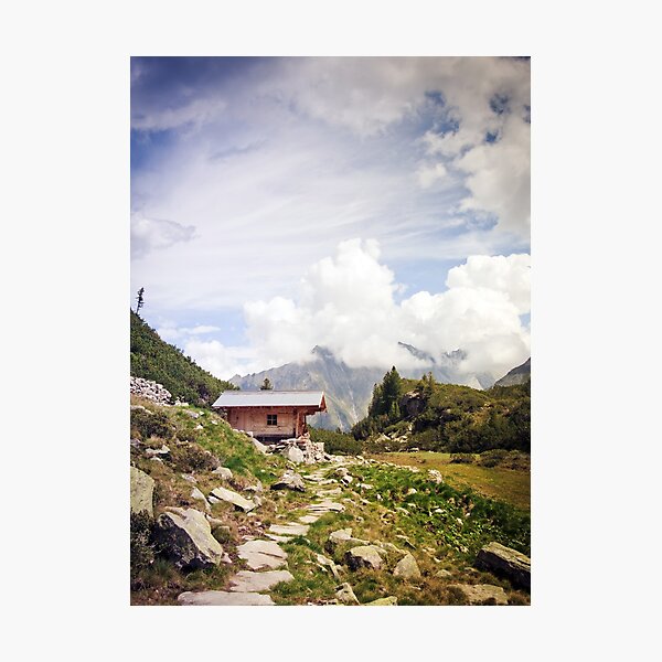 Item preview, The Hut in the Mountains designed and sold by thomasrichter.