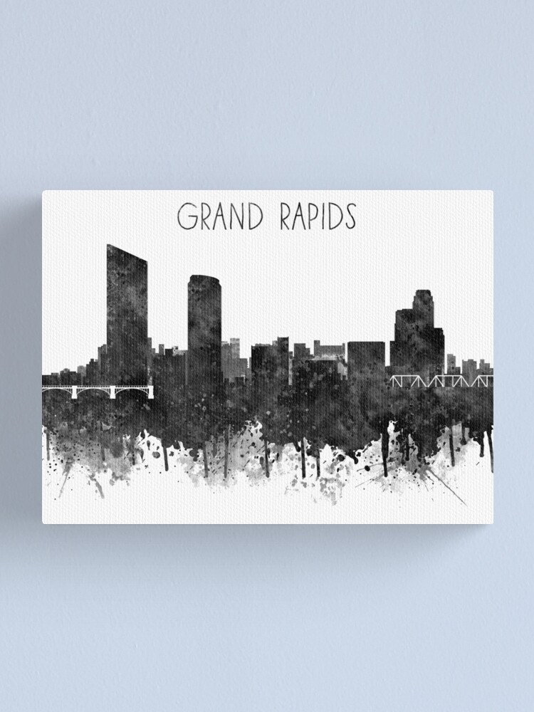 "Grand Rapids, Grand Rapids Michigan, Grand Rapids skyline" Canvas