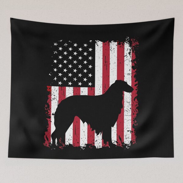 Item preview, Borzoi Dog USA Flag Patriotic 4th of July designed and sold by rafaeltto.