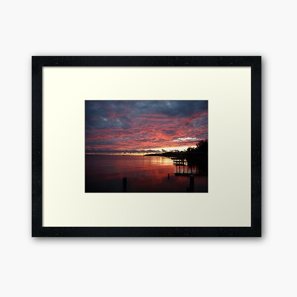 Reflections of Pink and Blue Framed Art Print