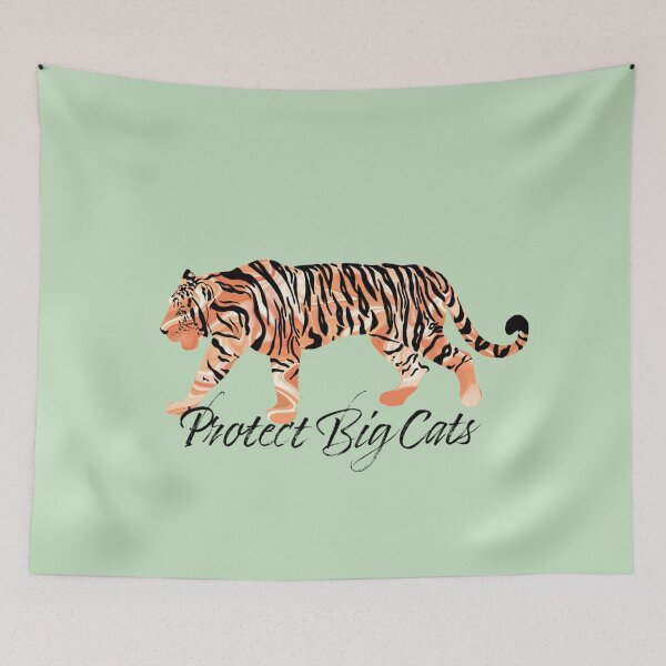 Item preview, Marble Tiger Protect Big Cats designed and sold by TennysonDoodles.