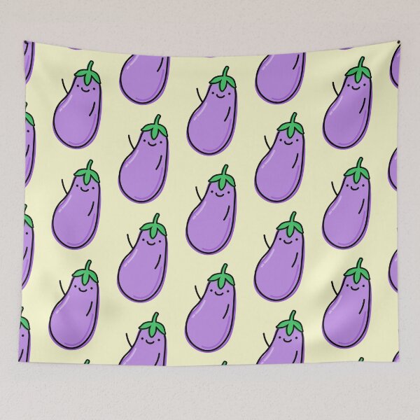 Item preview, Cute Eggplant designed and sold by happyfruits.