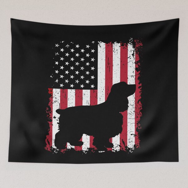 Item preview, Cocker Spaniel Dog USA Flag Patriotic 4th of July designed and sold by rafaeltto.