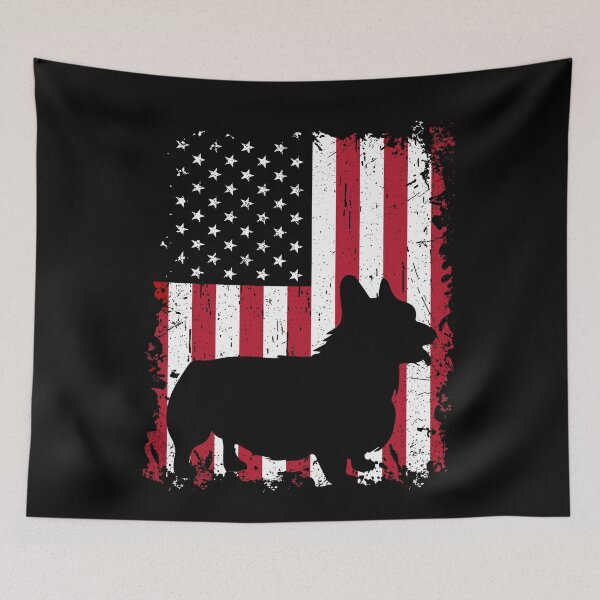 Item preview, Corgi Dog USA Flag Patriotic 4th of July designed and sold by rafaeltto.