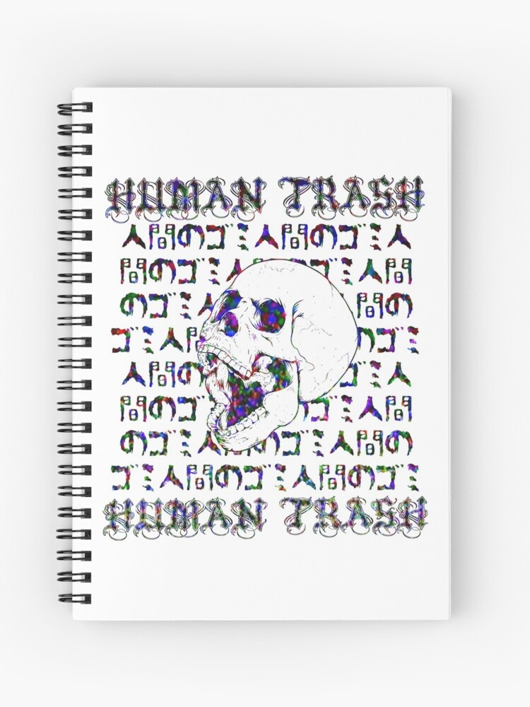 HUMAN TRASH - EDGY GRUNGE GOTH AESTHETIC Throw Pillow for Sale by