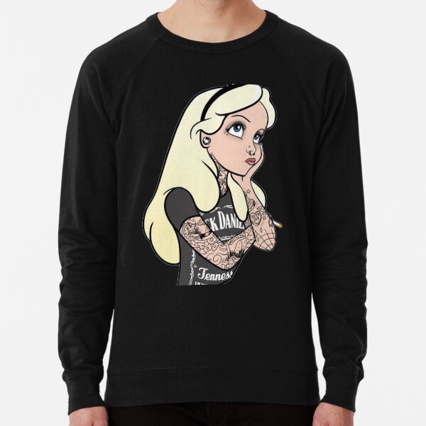 Alice punk in wonderland Lightweight Sweatshirt