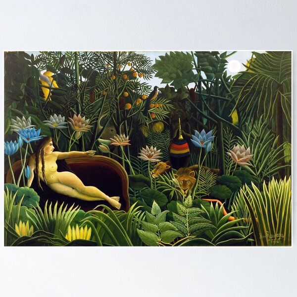 Item preview, The Dream by Henri Rousseau (1910) designed and sold by allhistory.