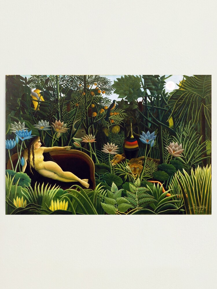 "Der Traum von Henri Rousseau (1910)" Fotodruck von allhistory Redbubble