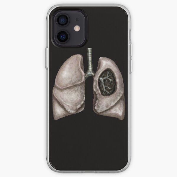 Pulmones anatómicos Funda blanda para iPhone