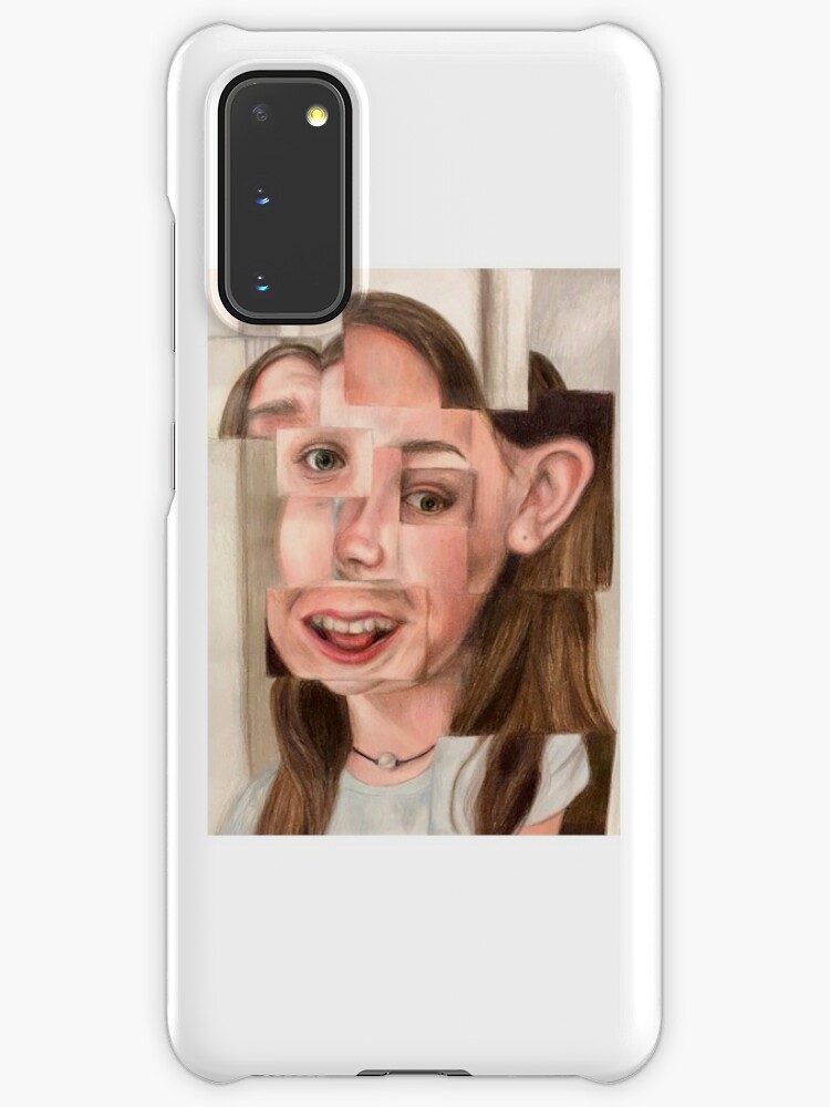 Funky N Trippy Surrealist Girl Portrait Collage Case Skin For Samsung Galaxy By Geeky Artist Redbubble